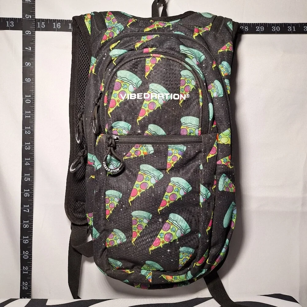 Vibedration Hydration Backpack w/o bladder - Pizza - Used